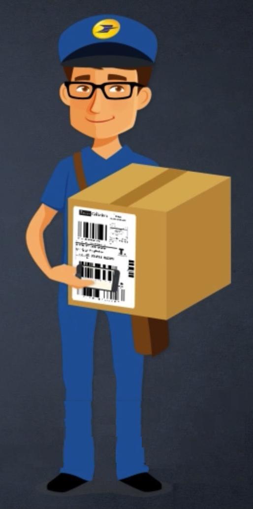 Image facteur de la poste.